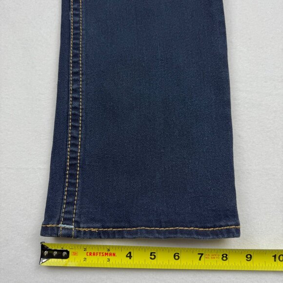 True Religion Men Ricky Stretch Relaxed Straight Big T Flap Blue Jeans 34x34 NWT - Picture 12 of 13
